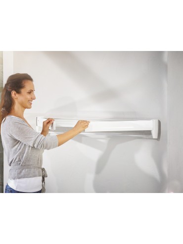 Leifheit Tendedero de pared Telegant Plus 100 blanco 83100